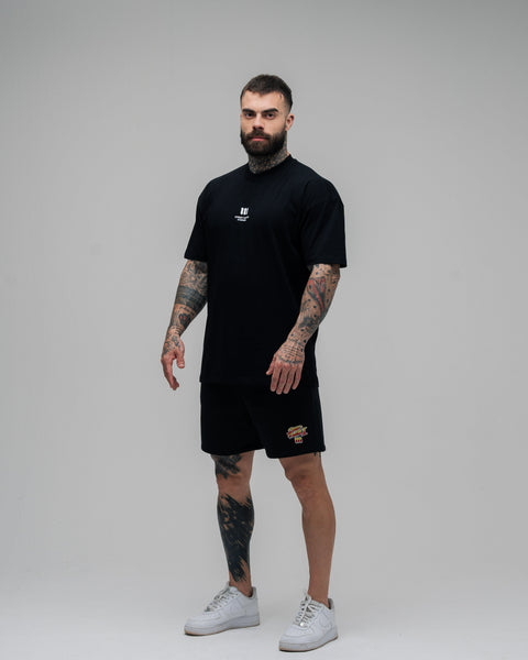 Camiseta Oversized Street Fighter Blanka Face Preto