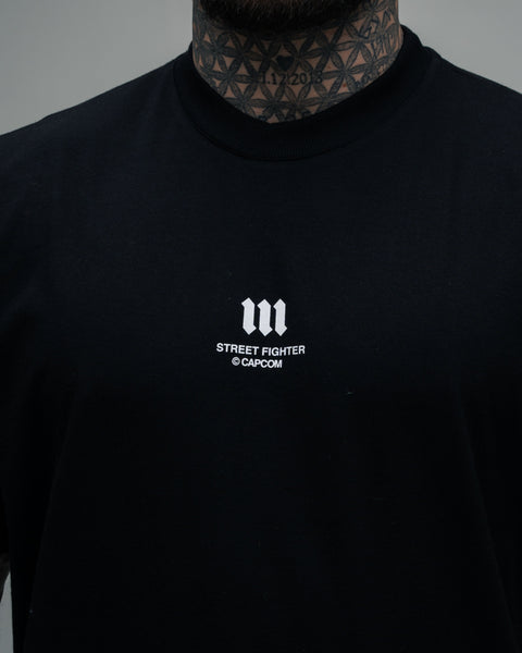 Camiseta Oversized Street Fighter Blanka Face Preto