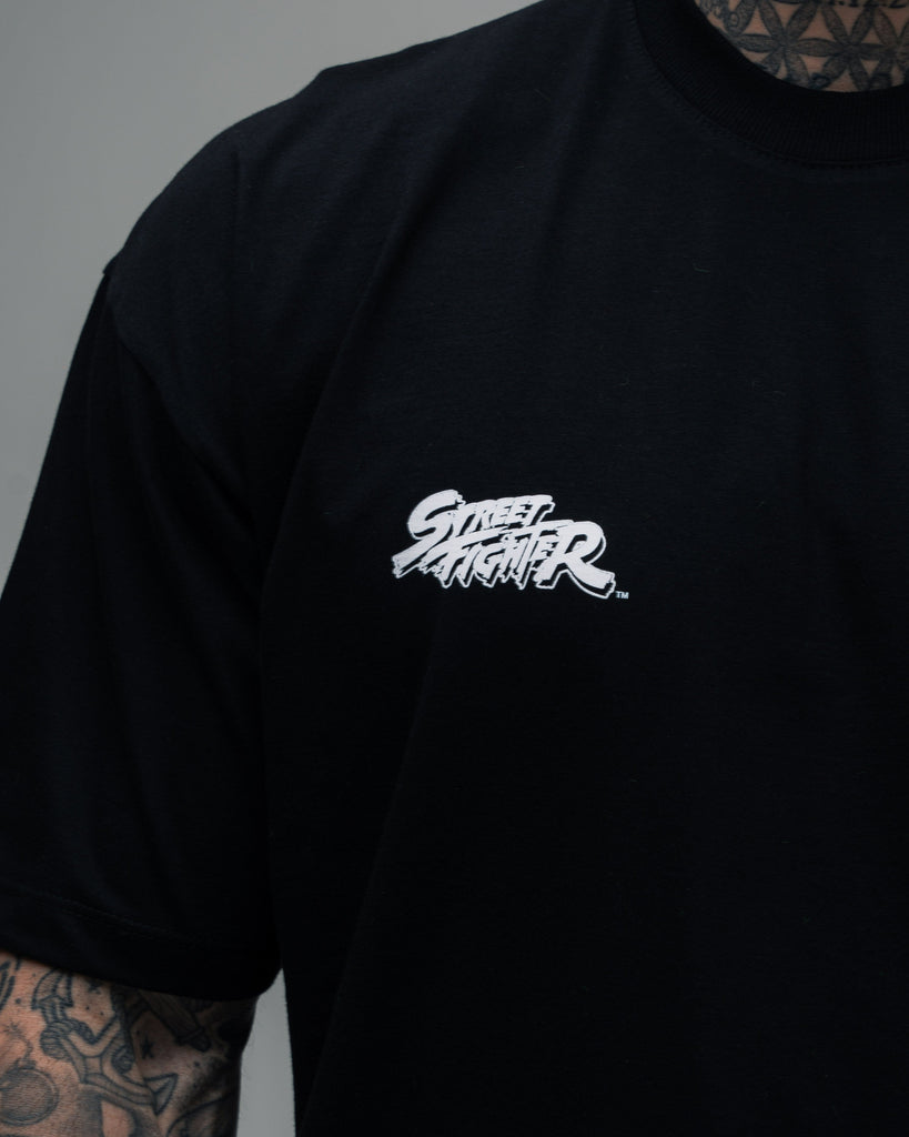 Camiseta Oversized Street Fighter Chun Li Ft Cammy Preto