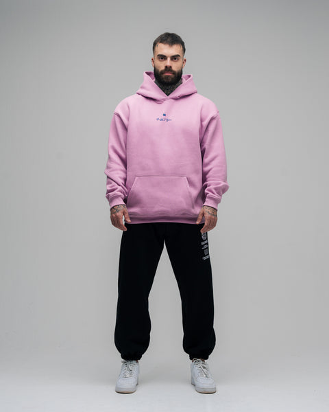 Blusa De Moletom Oversized Capuz Street Fighter Chun Li Rosa