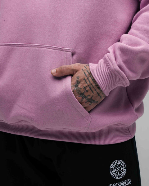 Blusa De Moletom Oversized Capuz Street Fighter Chun Li Rosa