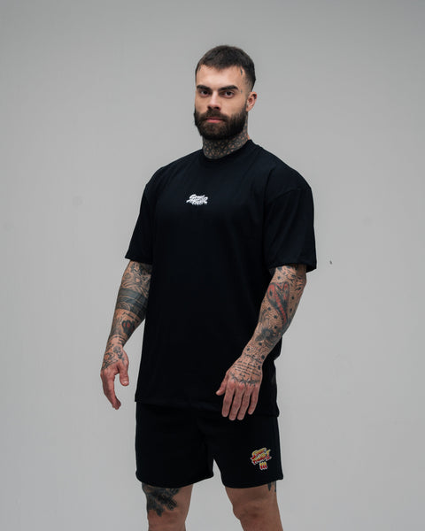 Camiseta Oversized Mith Street Fighter Guile Preto