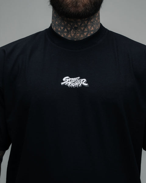Camiseta Oversized Mith Street Fighter Guile Preto