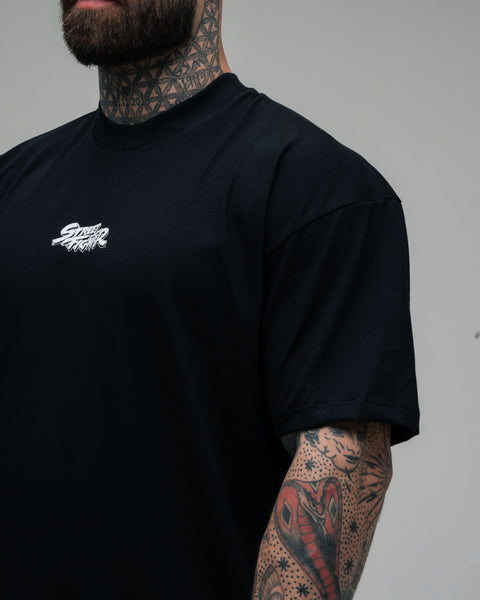 Camiseta Oversized Mith Street Fighter Guile Preto