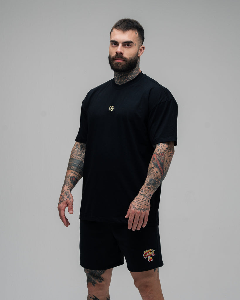 Camiseta Oversized Street Fighter Blanka Preto