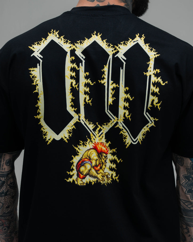 Camiseta Oversized Street Fighter Blanka Preto