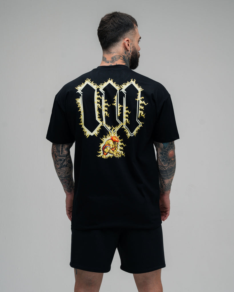 Camiseta Oversized Street Fighter Blanka Preto