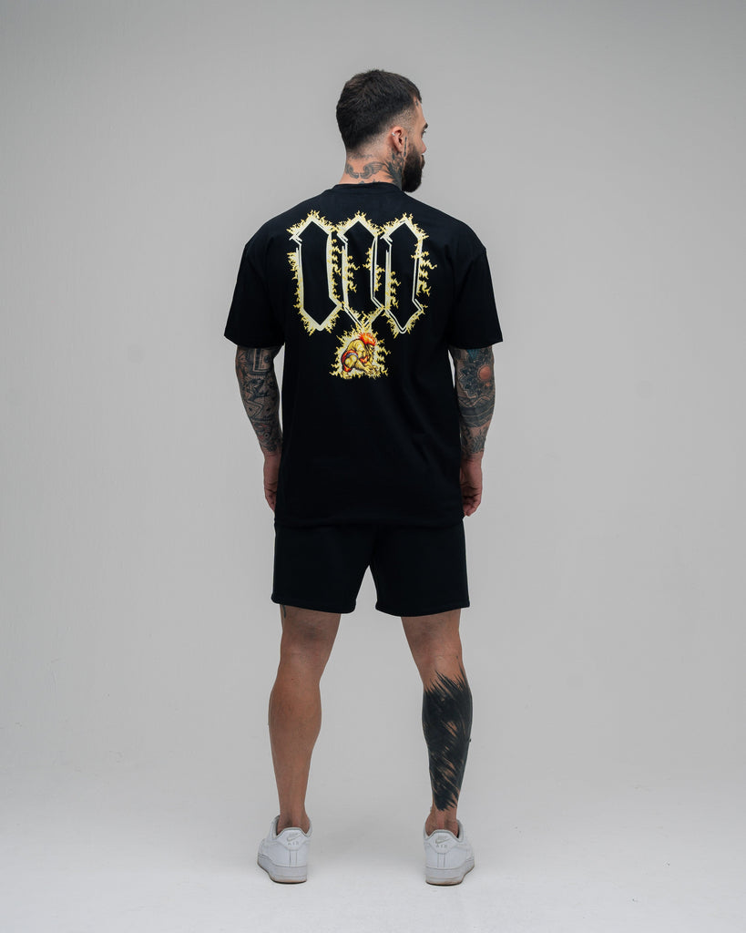 Camiseta Oversized Street Fighter Blanka Preto