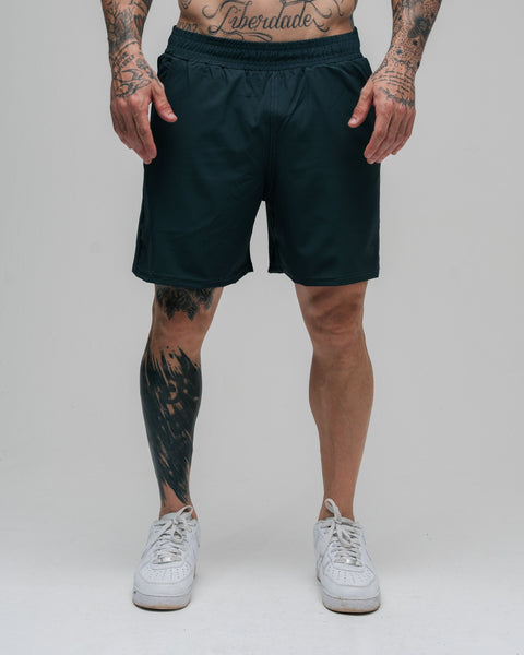 Shorts de Tactel Symbol Chumbo