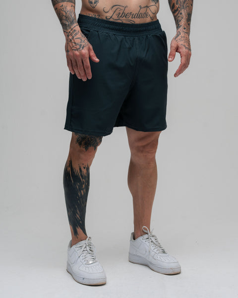 Shorts de Tactel Symbol Chumbo