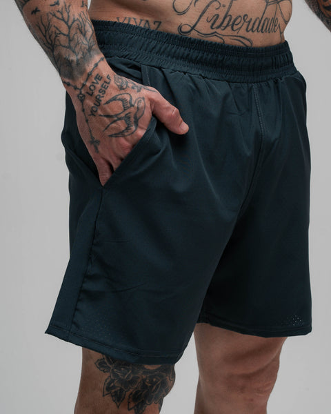 Shorts de Tactel Symbol Chumbo