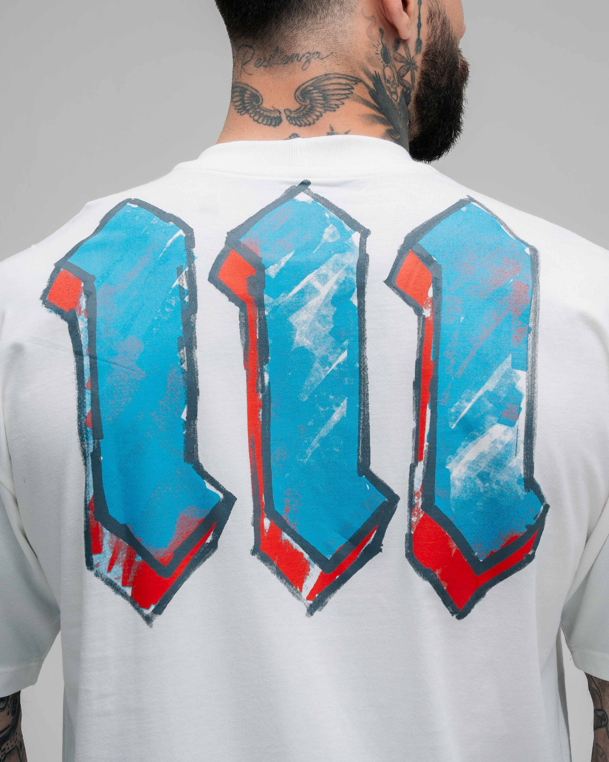 Camiseta Oversized Pencell Logo Off White