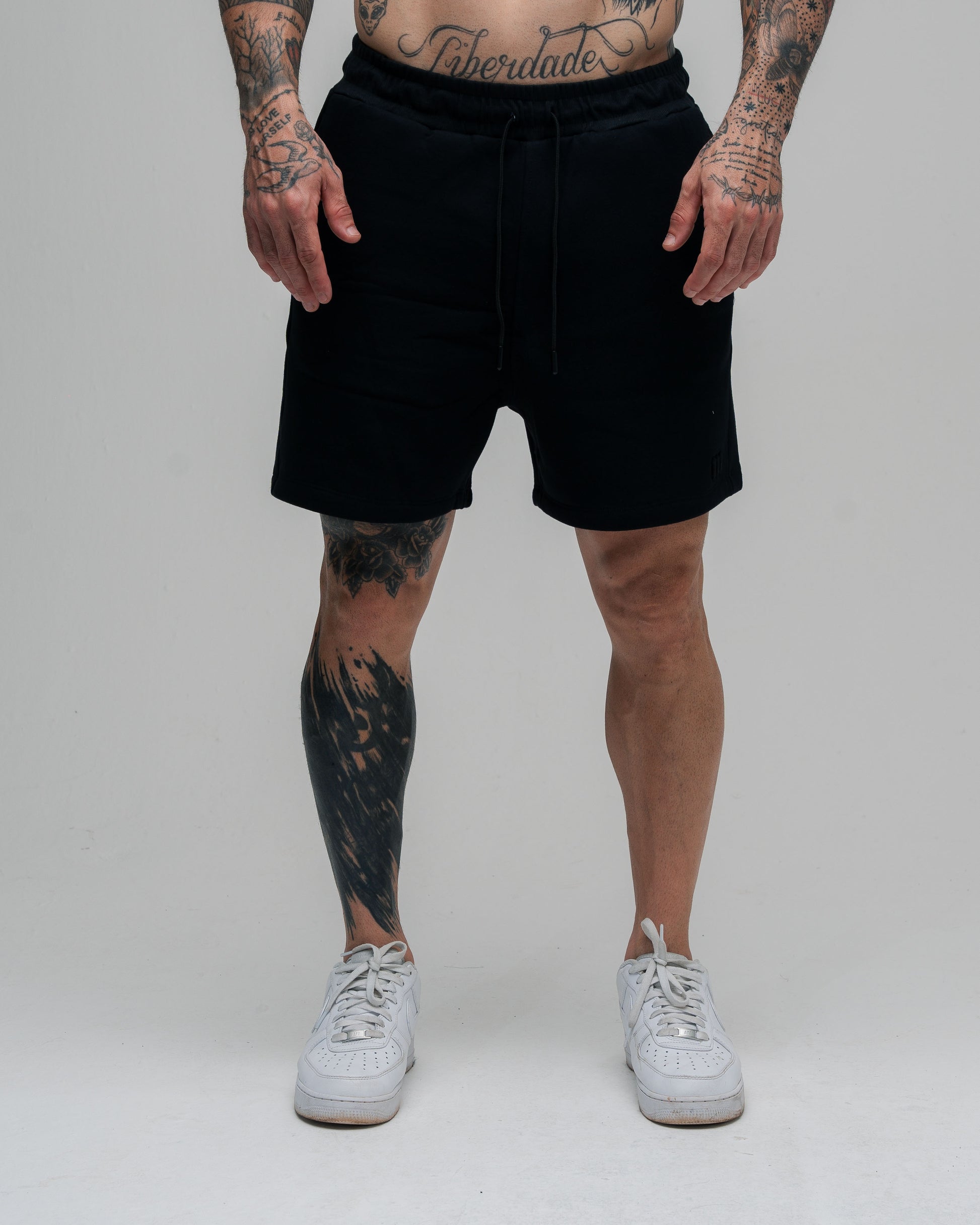 Shorts Curto Moletom Back Mith Preto