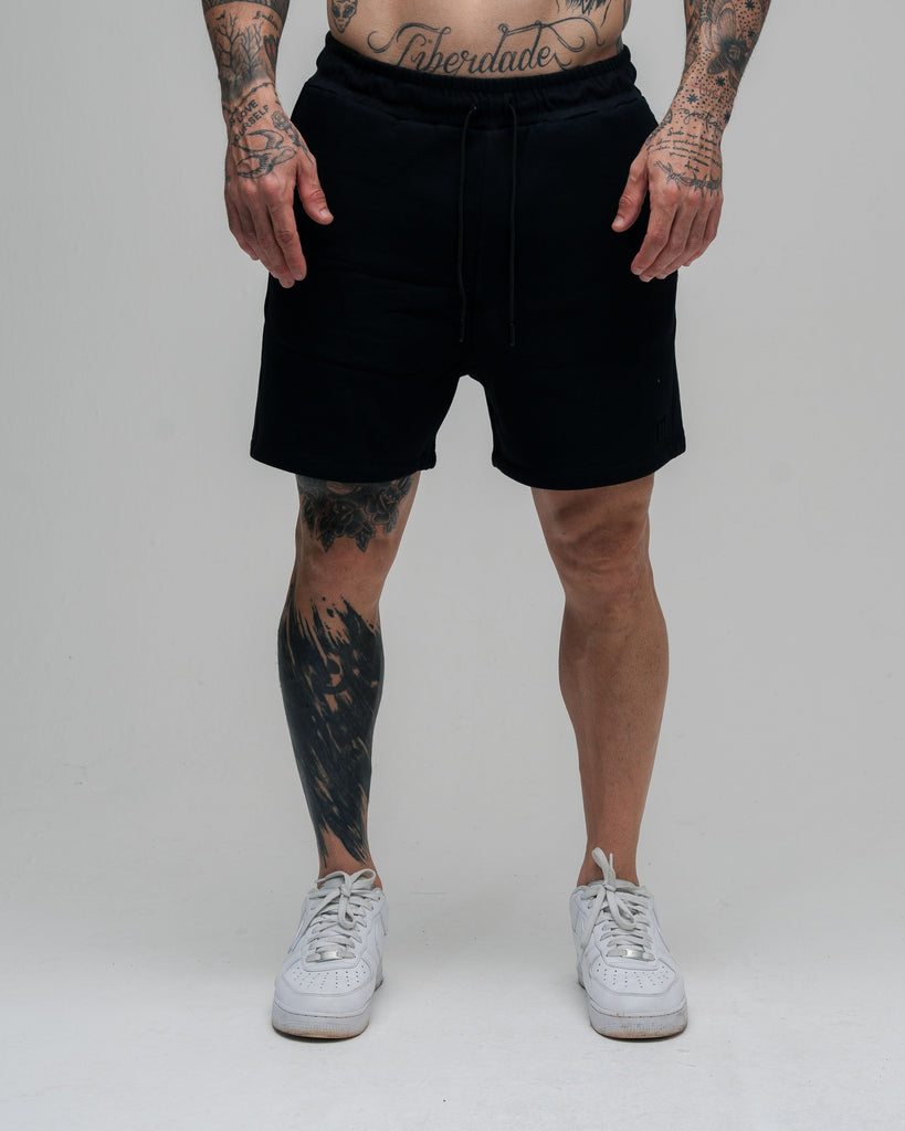 Shorts Curto Moletom Back Mith Preto