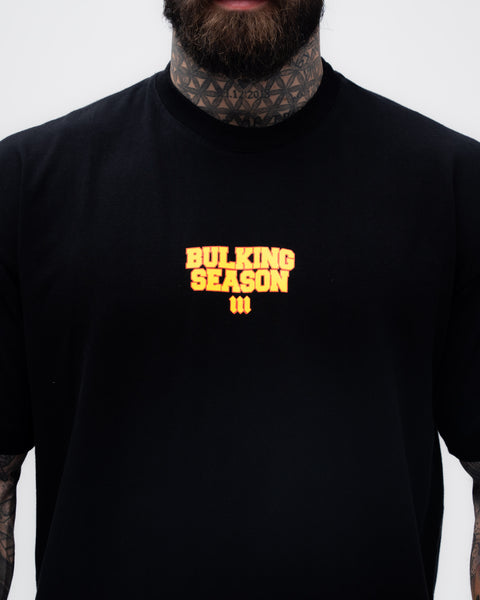 Camiseta <strong>Oversized Treino</strong> Mith Quem Faz Dieta é Atleta Preto