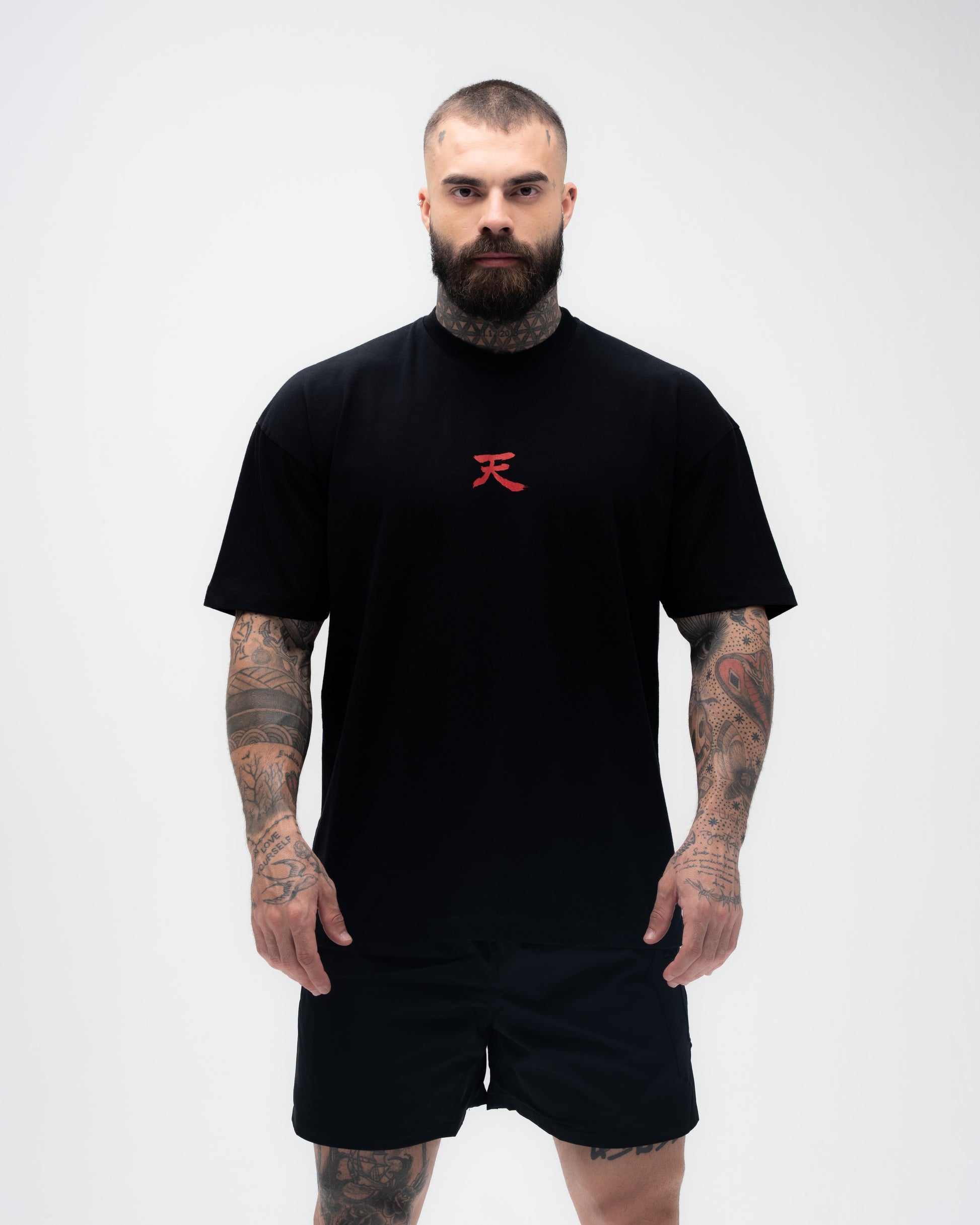 Camiseta Oversized Treino Preta Mith Akuma