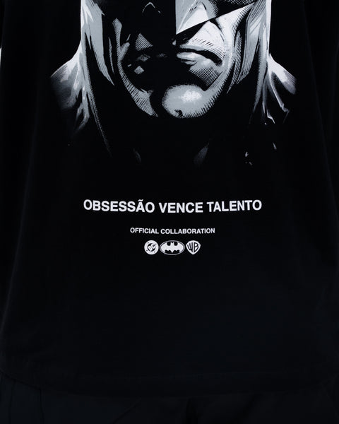 Camiseta <strong>Oversized Treino</strong> Preta Mith Obsessão Vence Talento