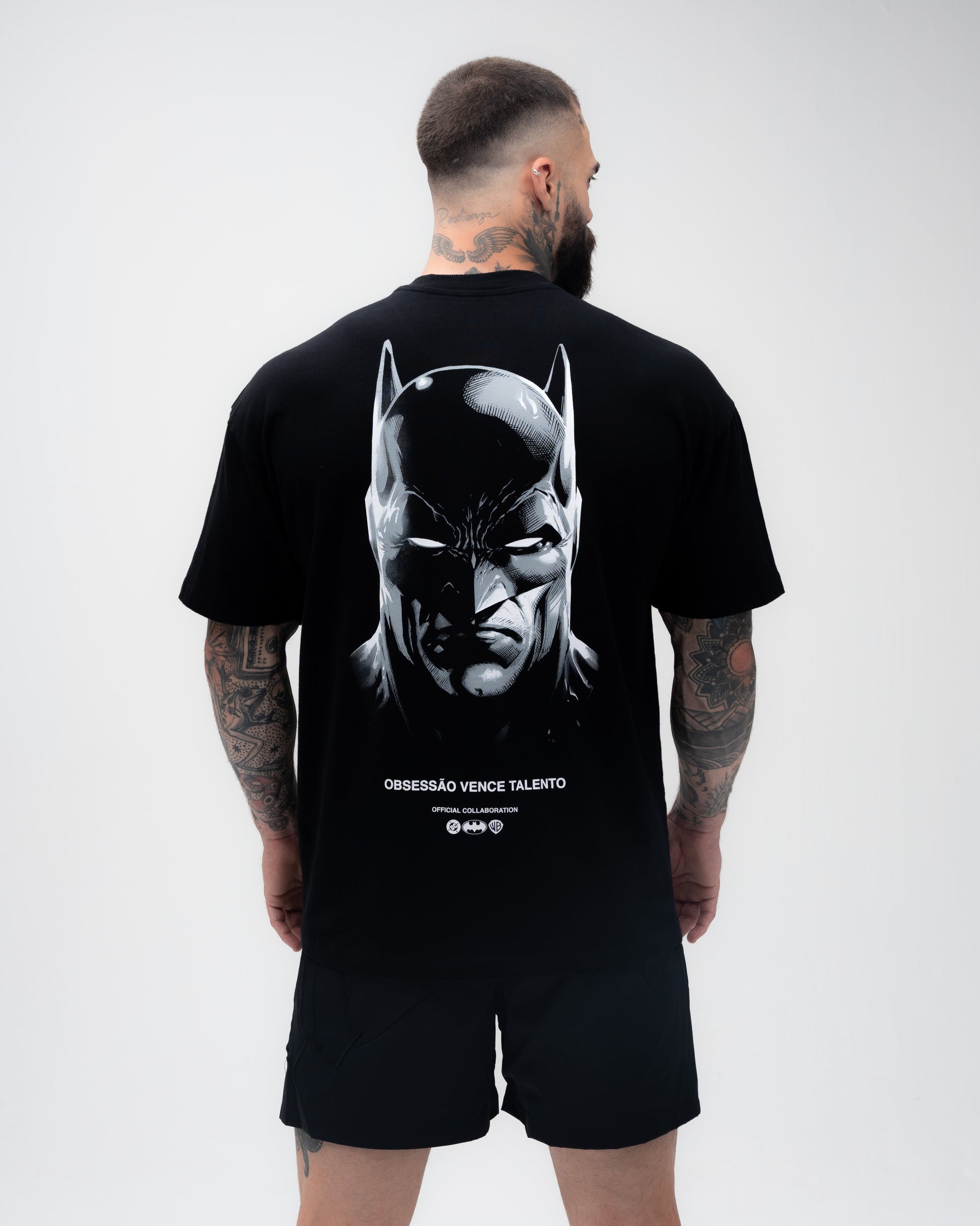 Camiseta Oversized Treino Preta Mith Obsessão Vence Talento