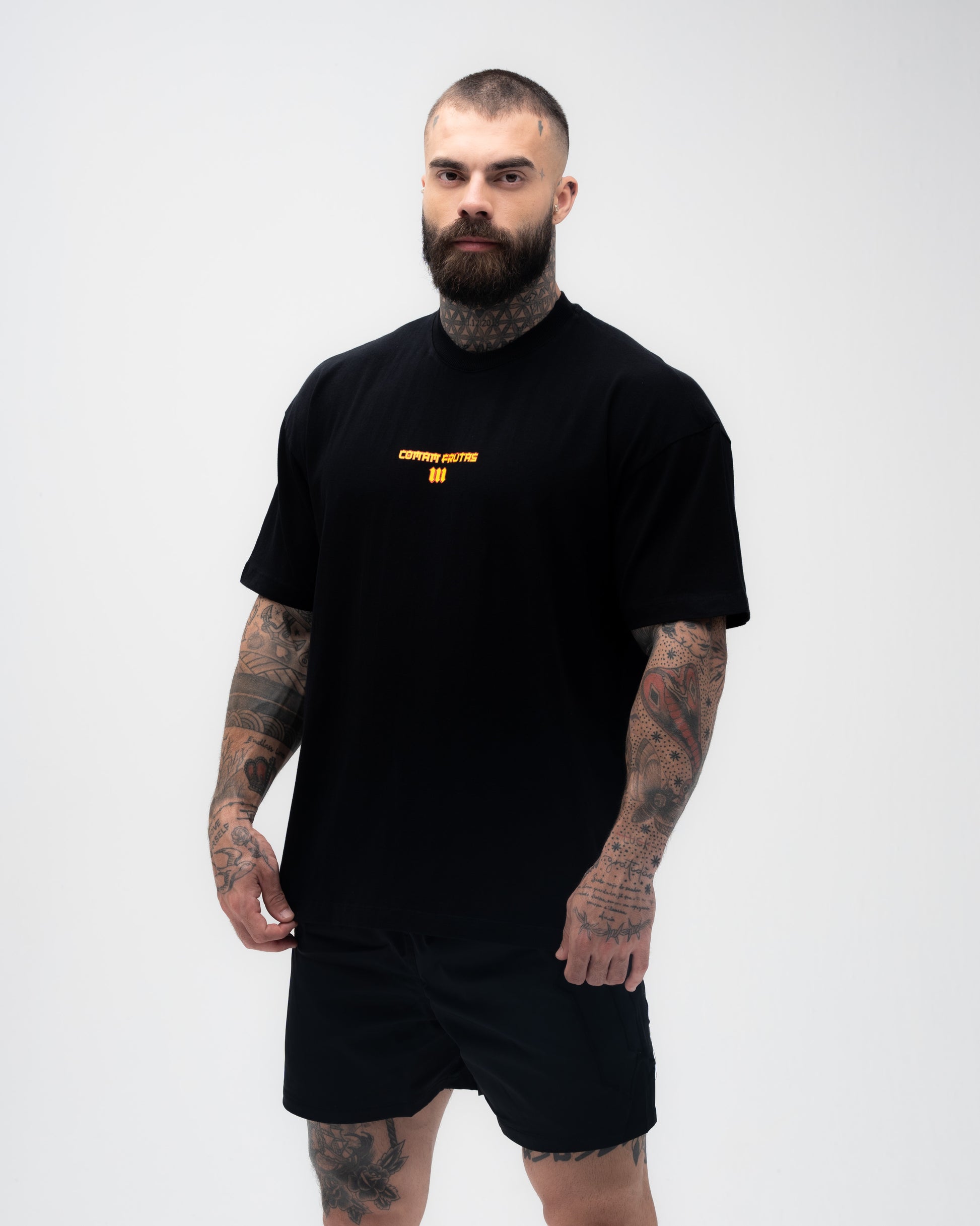 Camiseta <strong>Oversized Treino</strong> Mith Hanya Preto