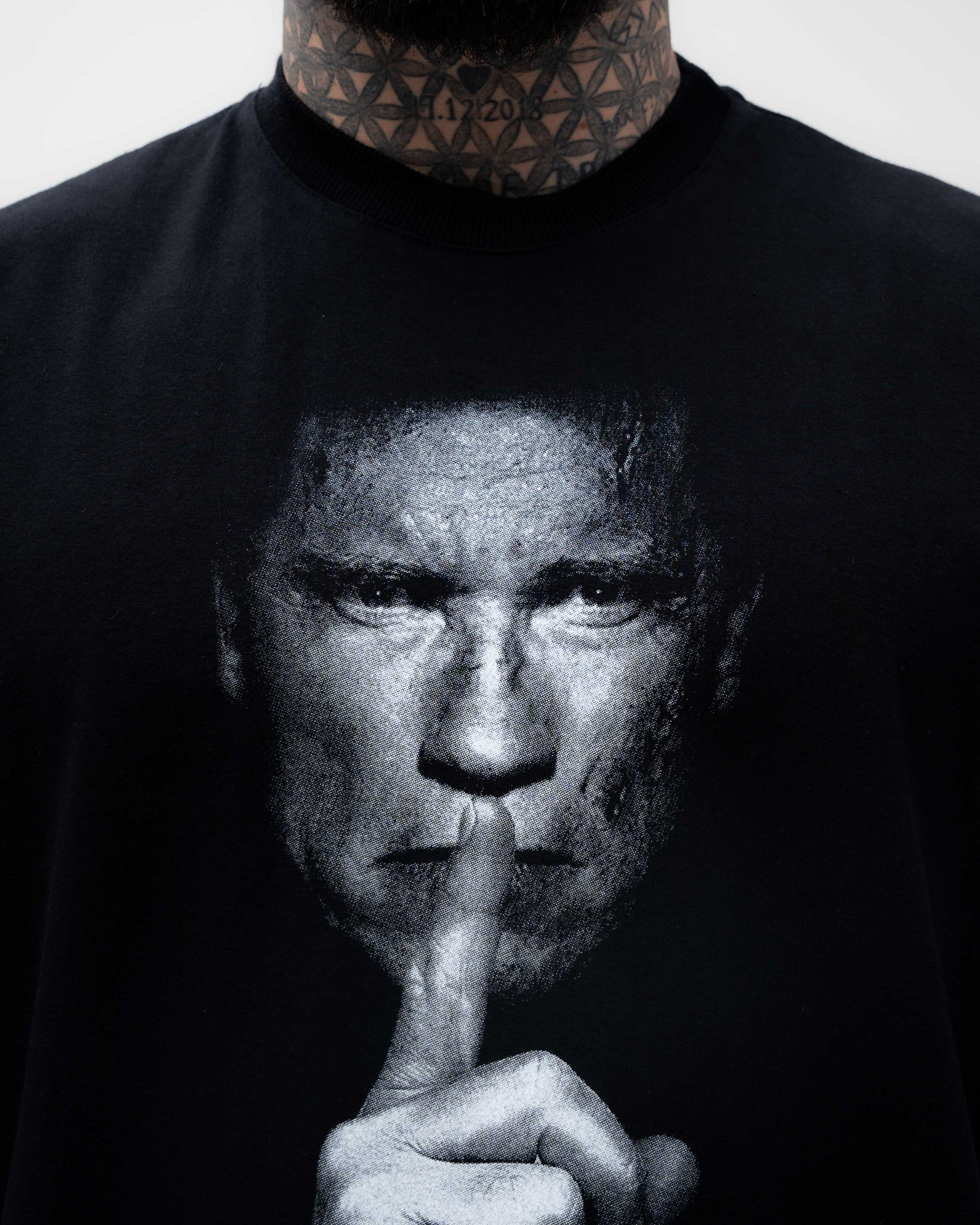 Camiseta <strong>Oversized Treino</strong> Mith Cala a Boca e Treina Preto