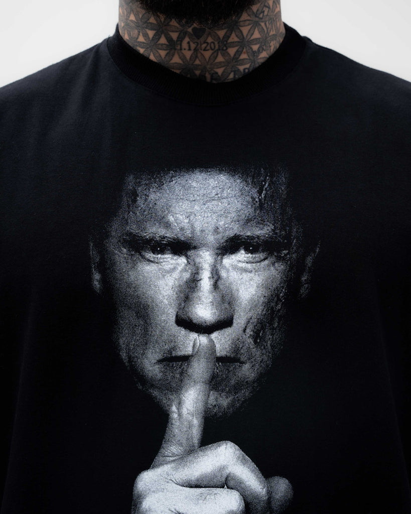 Camiseta <strong>Oversized Treino</strong> Mith Cala a Boca e Treina Preto