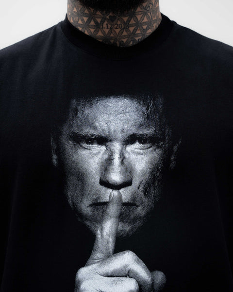 Camiseta <strong>Oversized Treino</strong> Mith Cala a Boca e Treina Preto