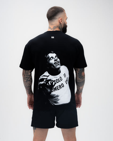 Camiseta <strong>Oversized Treino</strong> Preta Mith Quem Planta Colhe