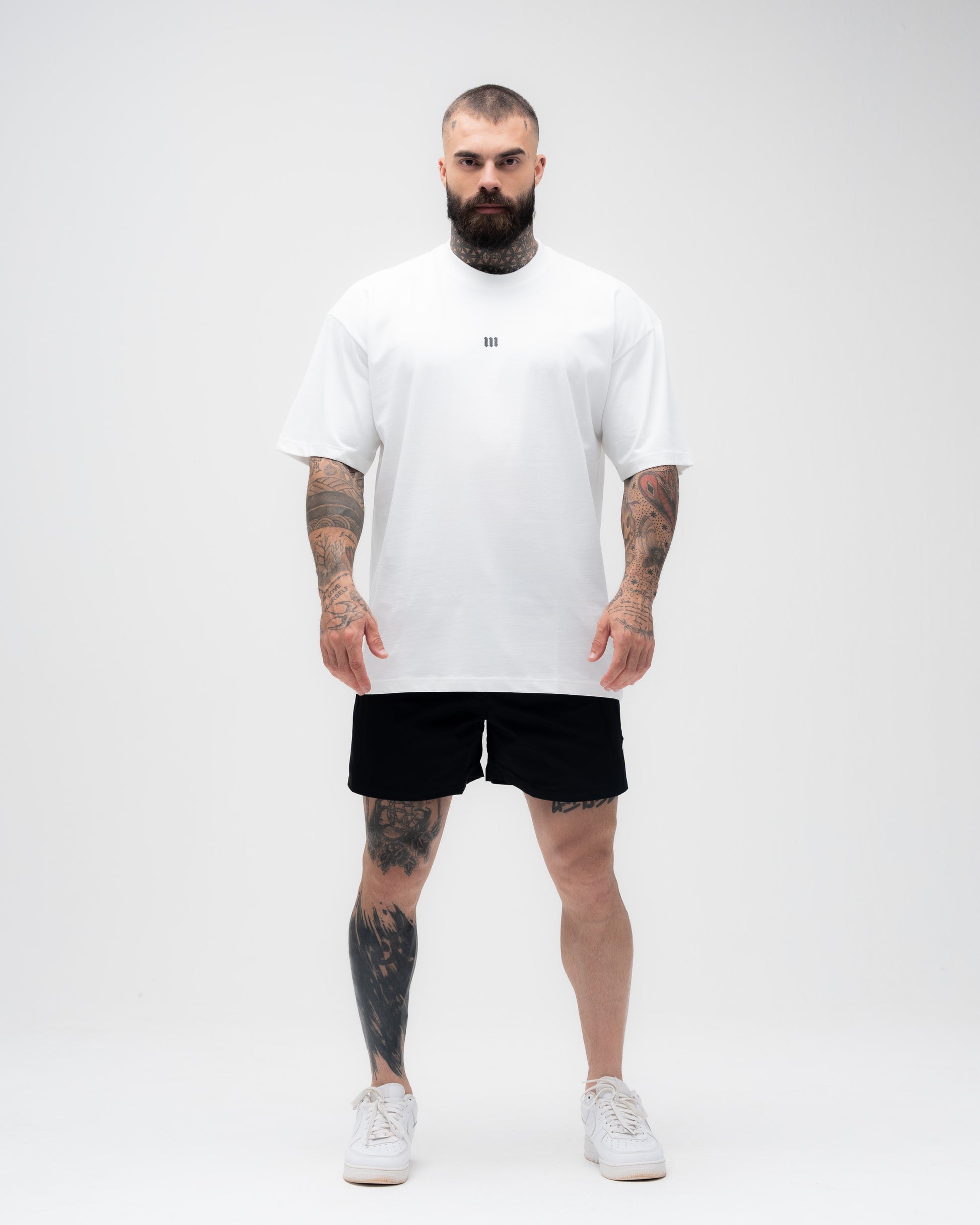 Camiseta Oversized Mith Nation Scribble Off White
