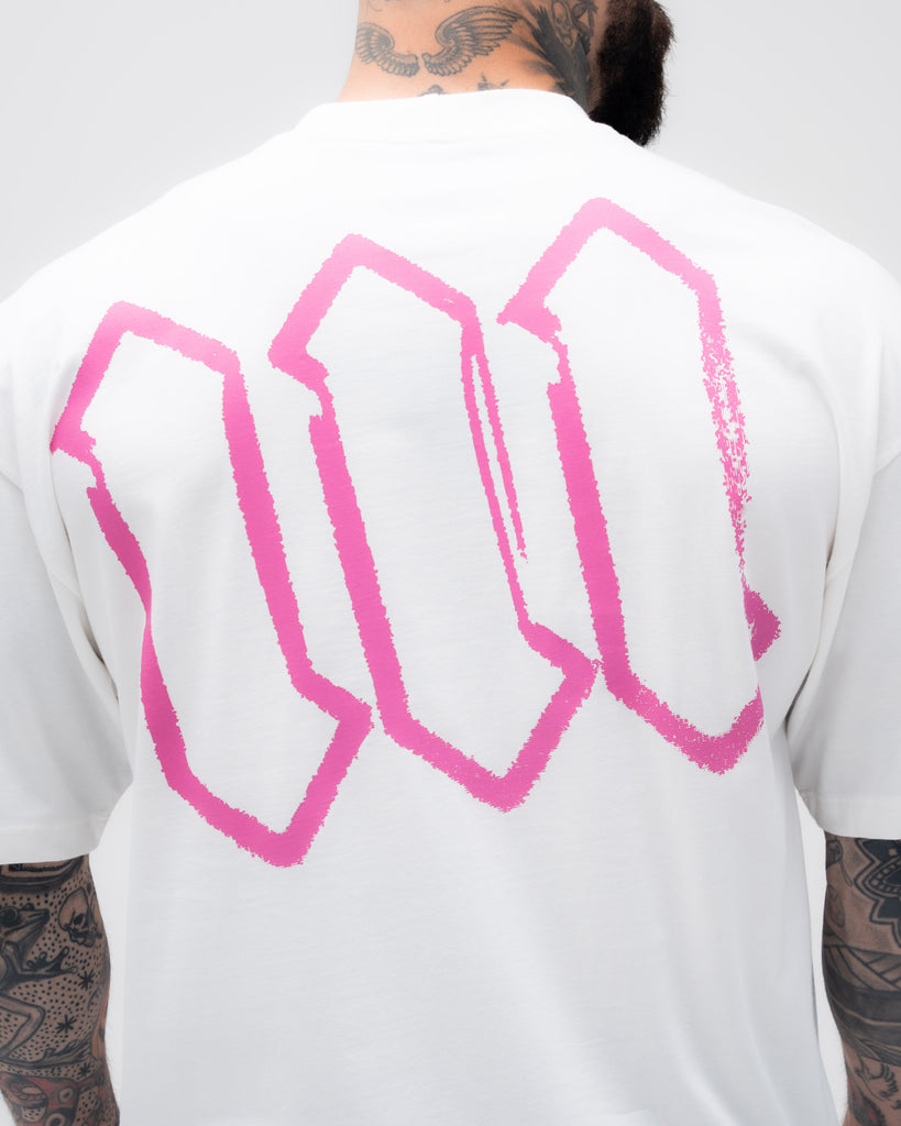 Camiseta Oversized Mith Nation Scribble Off White