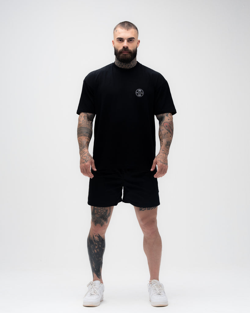 Camiseta <strong>Oversized Treino</strong> Mith Era Isso ou Psicólogo Preto