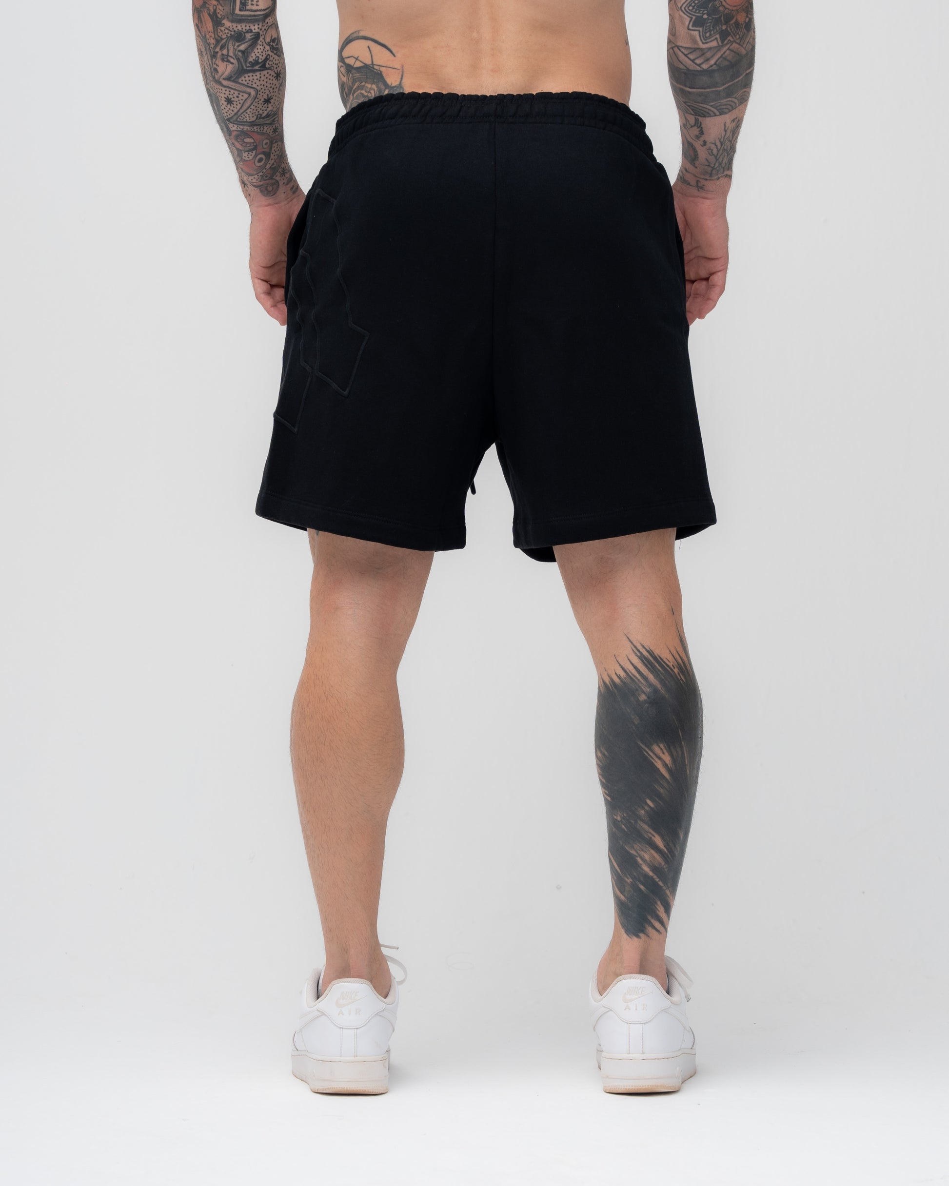 Shorts de Moletom Mith Nation Embroidery Preto