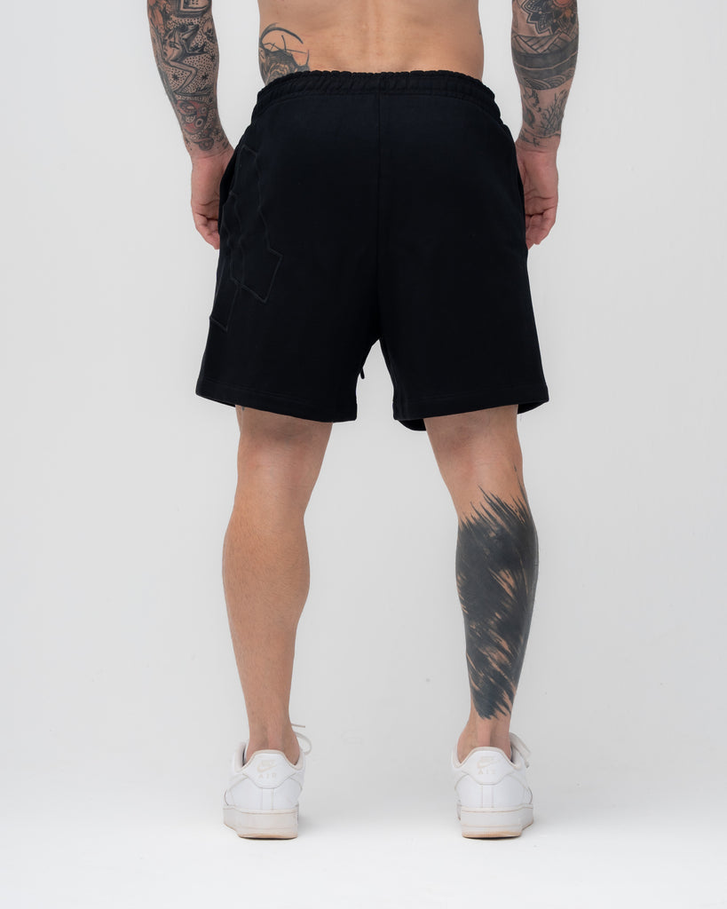 Shorts de Moletom Mith Nation Embroidery Preto