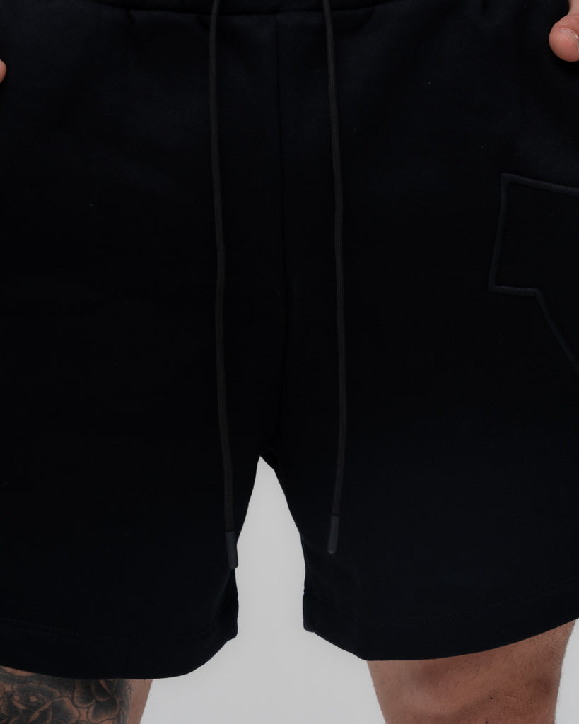 Shorts de Moletom Mith Nation Embroidery Preto