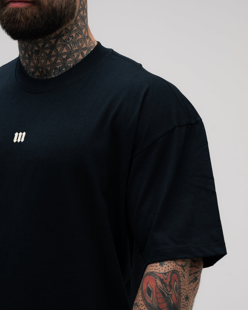 Camiseta Oversized Mith Nation White Training Club Preto