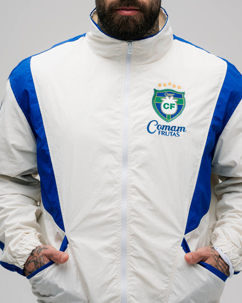 Jaqueta Corta Vento Tactel Mith Comam Frutas Brasil Off White