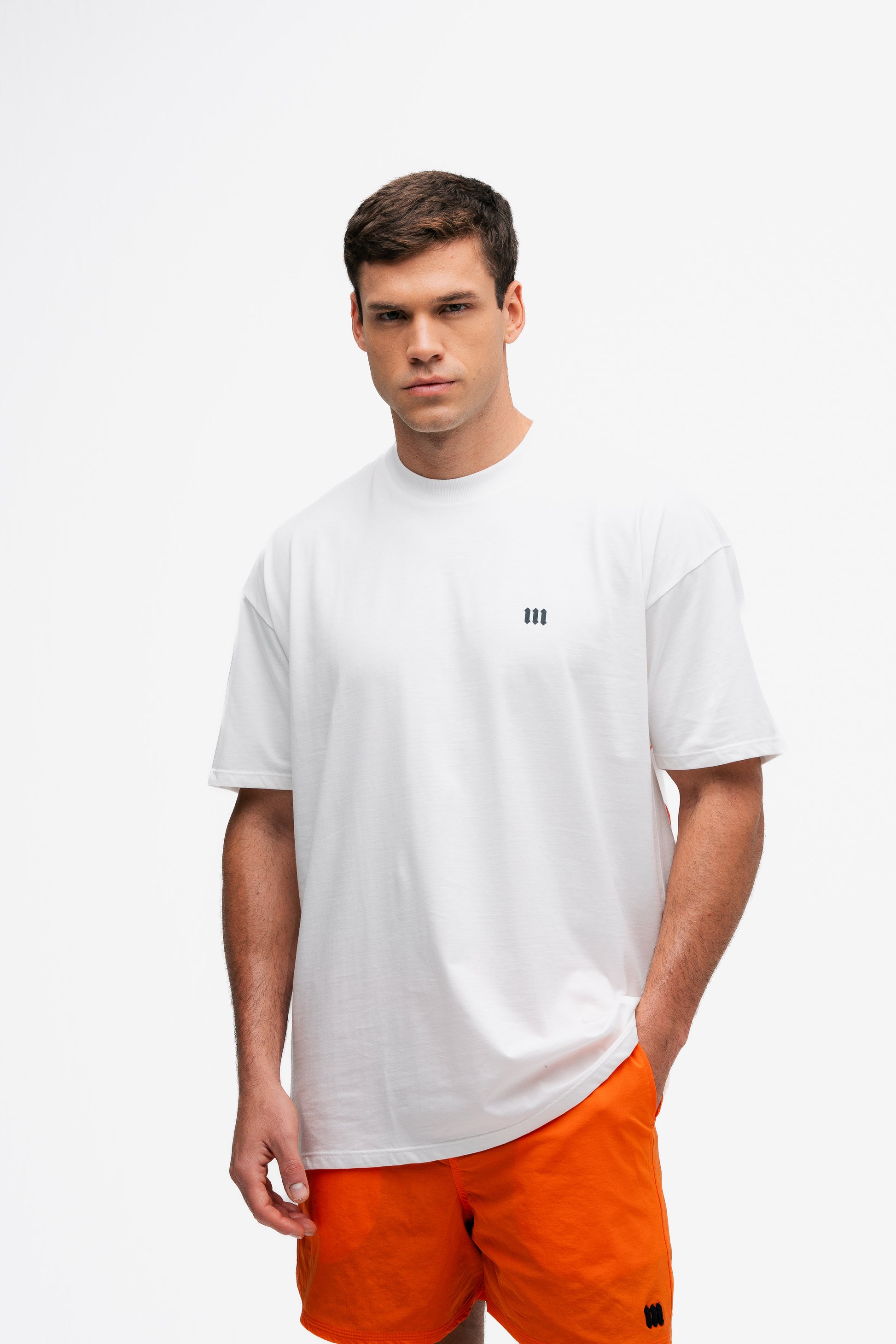 Camiseta Oversized Mith Nation Graphic Doodle Off White