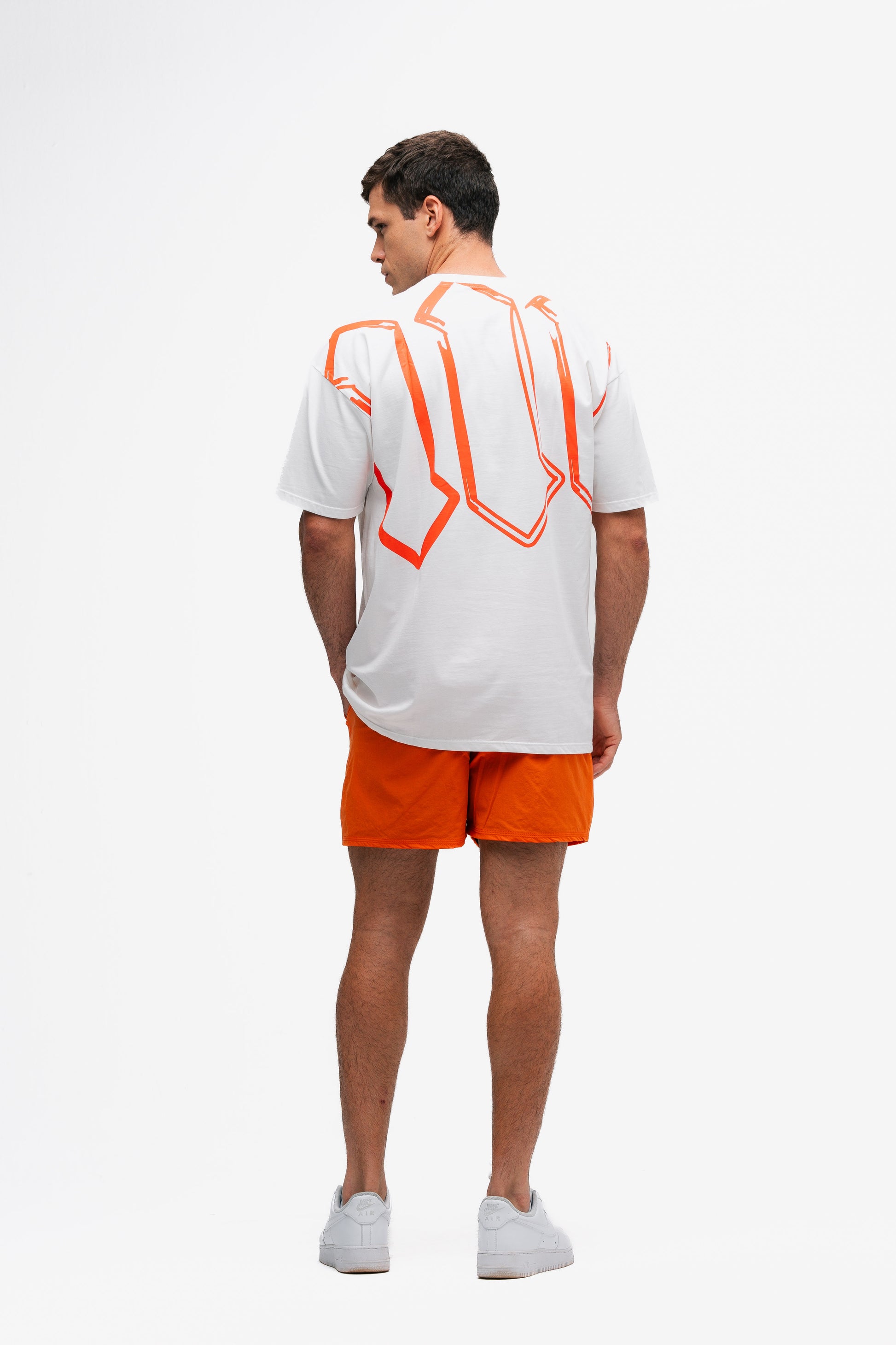 Camiseta Oversized Mith Nation Graphic Doodle Off White