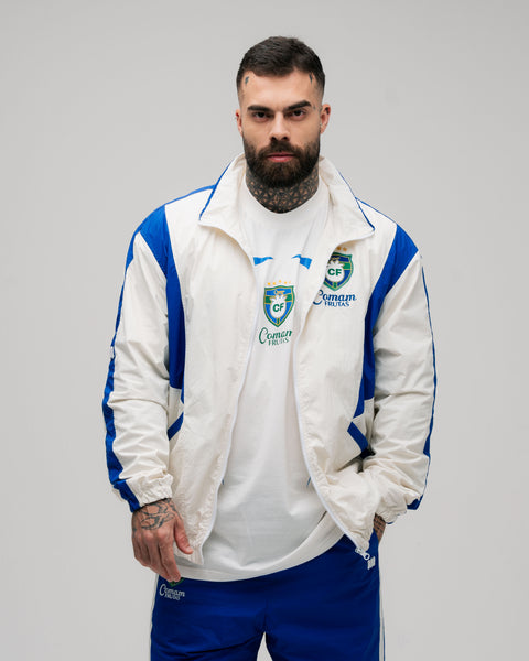 Jaqueta Corta Vento Tactel Mith Comam Frutas BR Off White