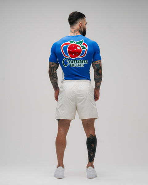 RashGuard <strong>Compressão </strong> Mith Comam Frutas BR Azul