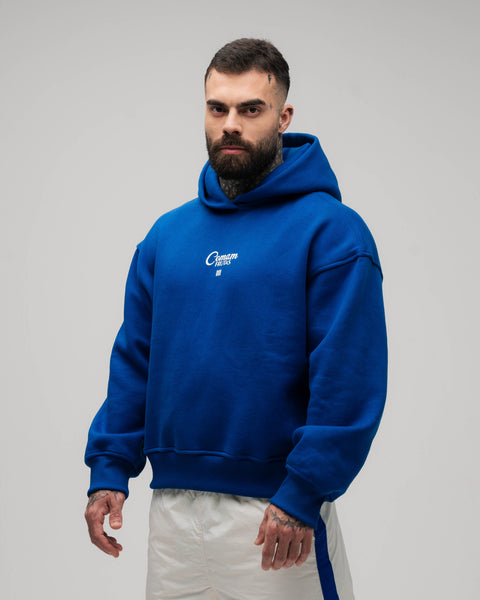 Blusa Moletom Box Comam Frutas Azul