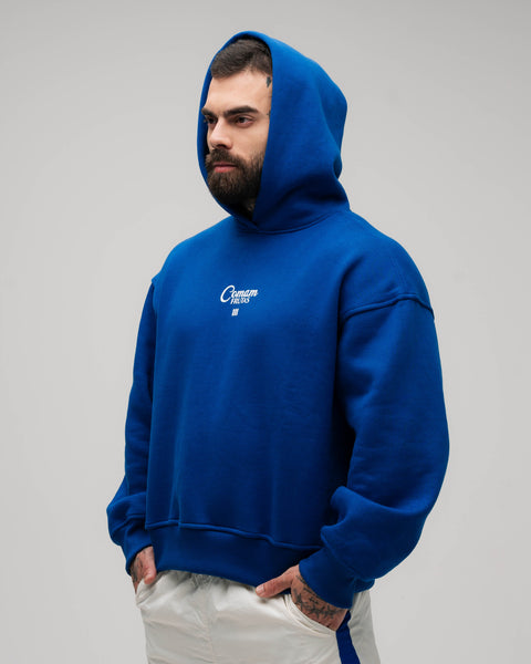 Blusa Moletom Box Comam Frutas Azul