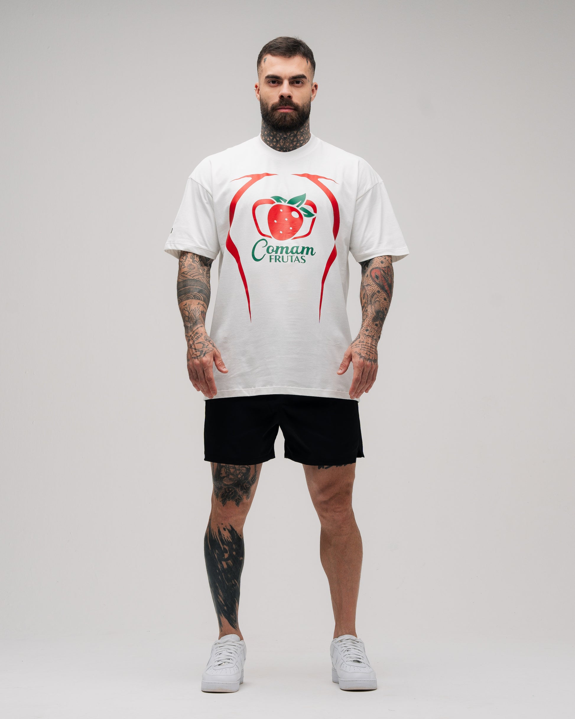 Camiseta Mith Comam Frutas BR Number 10 Off White