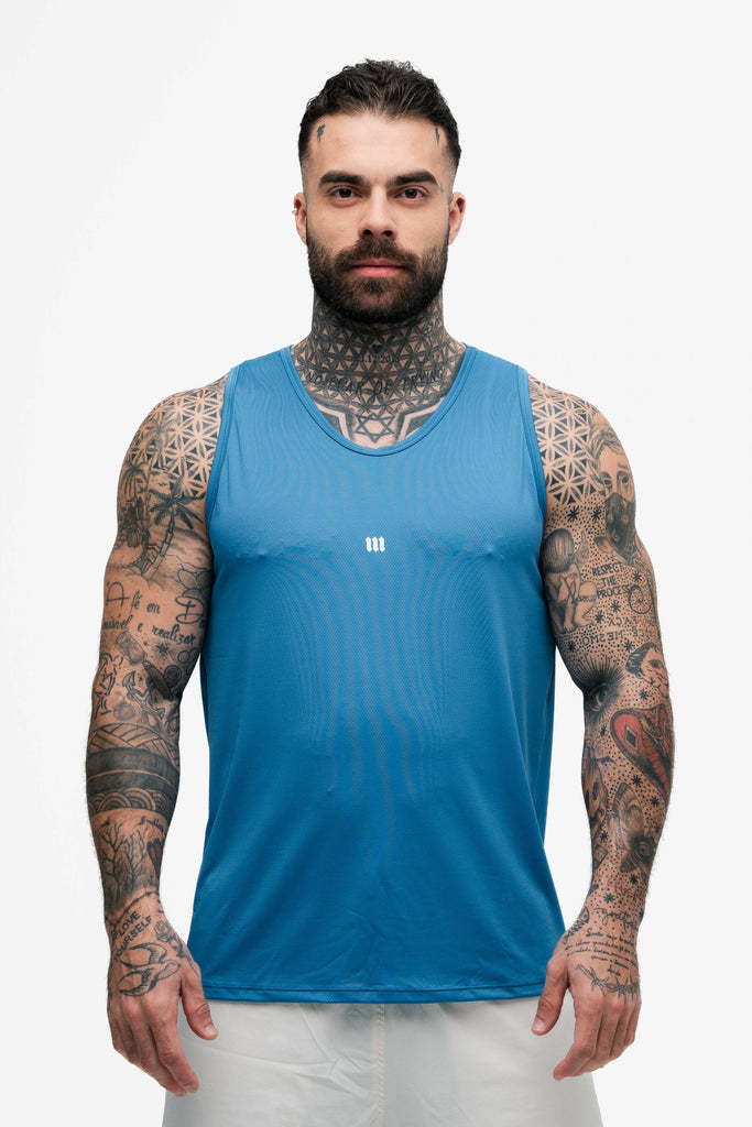 Regata Tank Top Dry Fit Logo Light Blue