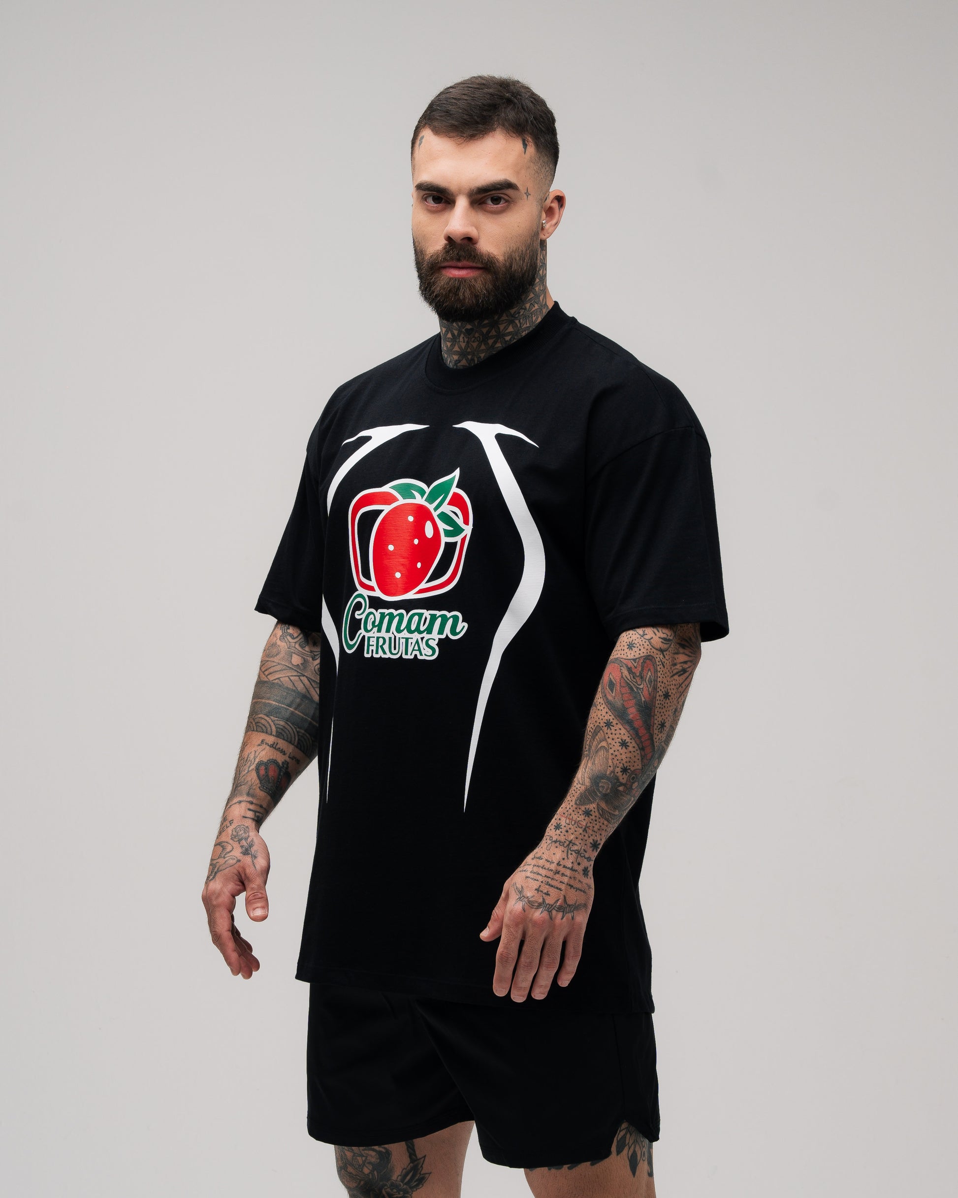 Camiseta Mith Comam Frutas BR Number 10 Preto