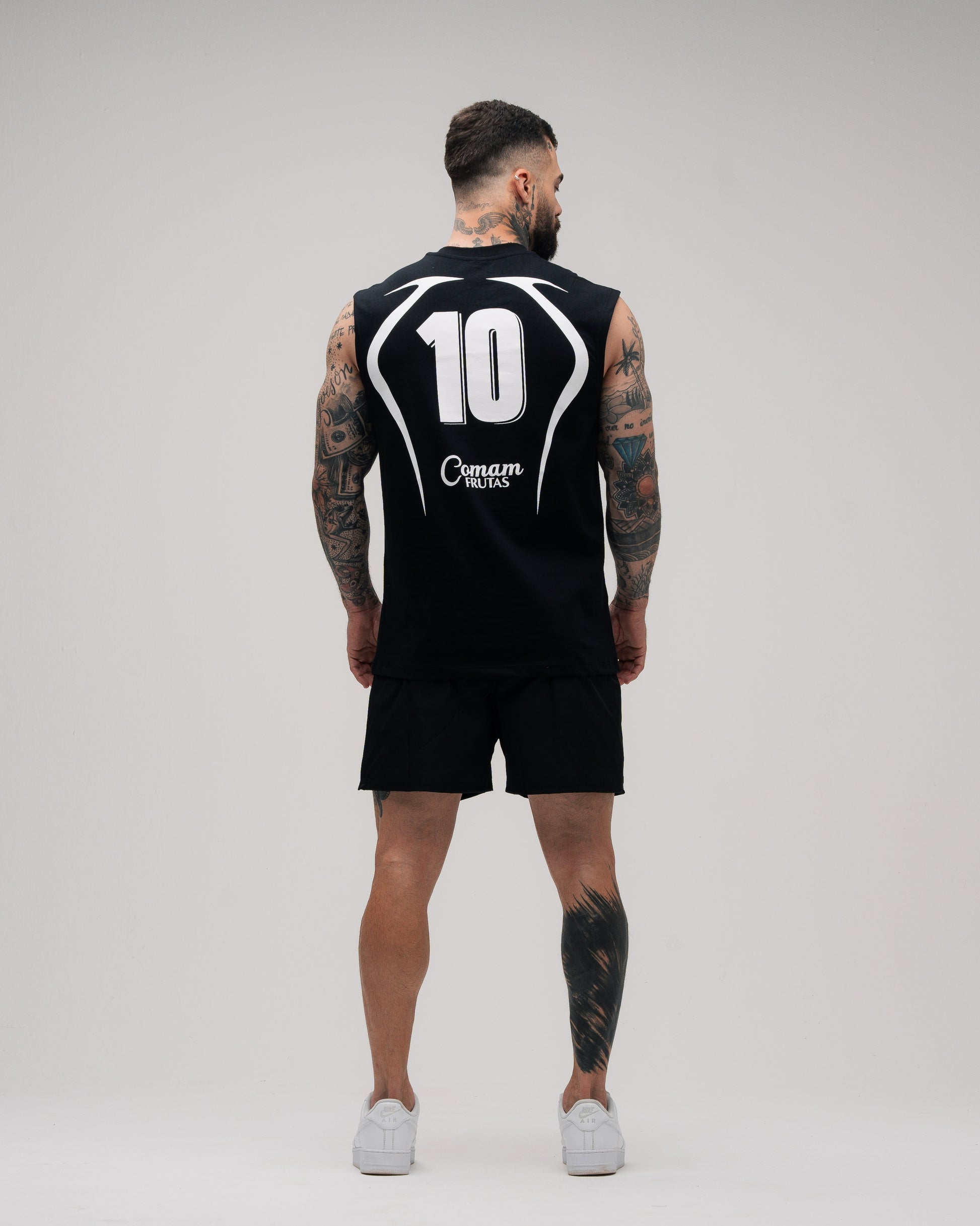Regata Drop Shoulder Mith Comam Frutas Brasil 10 Preto