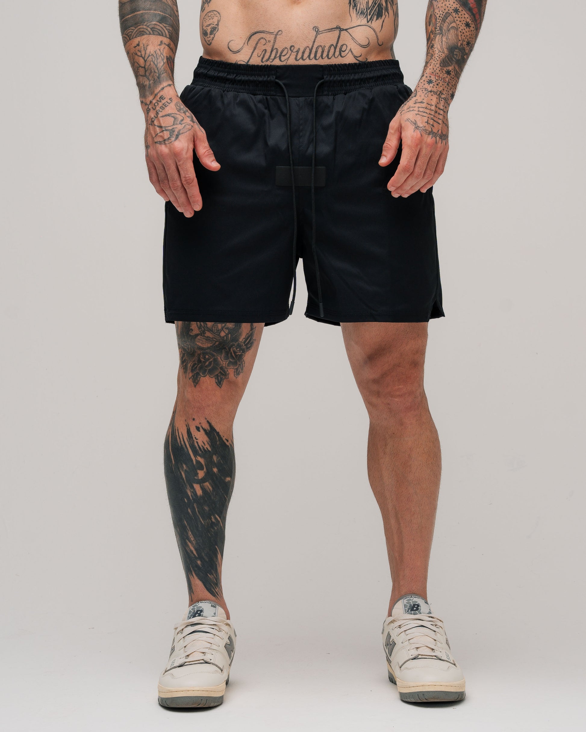 Shorts de Tactel Curto Snooker Mith Nation Preto