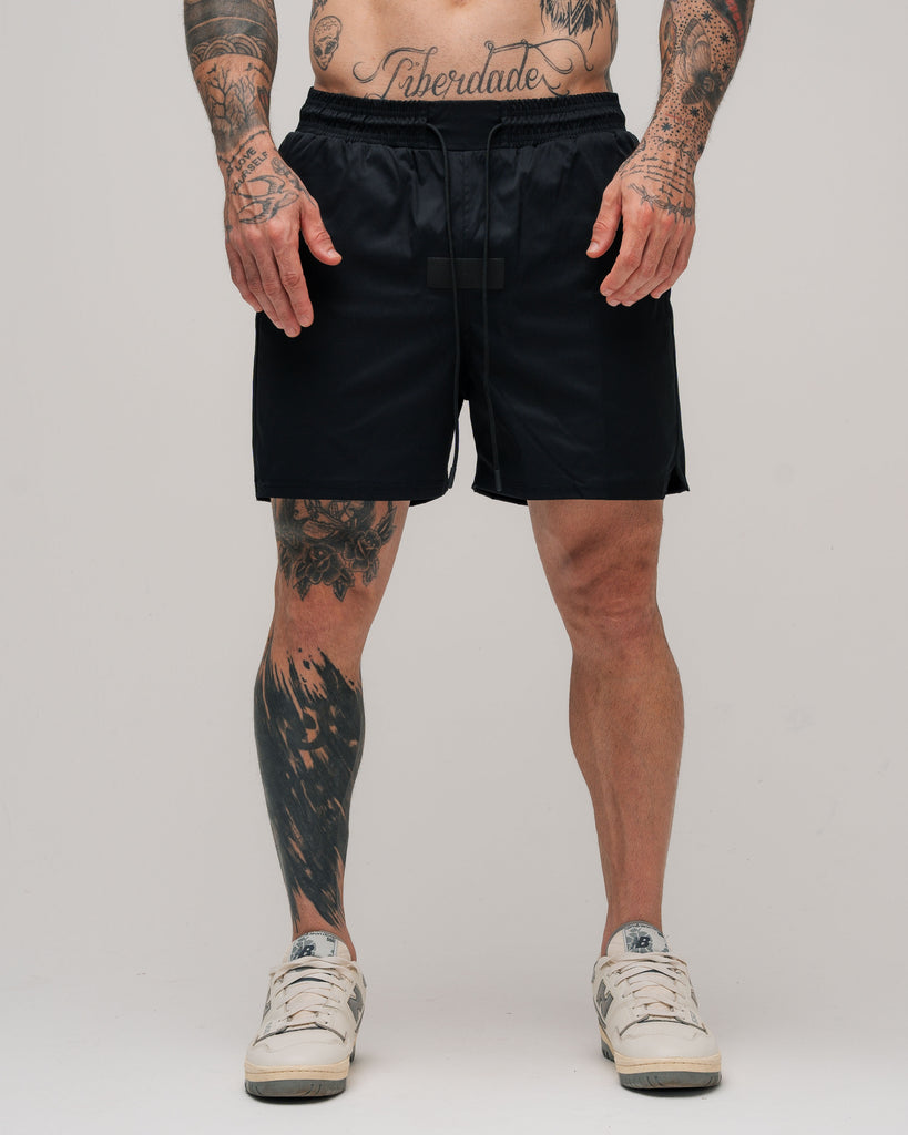 Shorts de Tactel Curto Snooker Mith Nation Preto