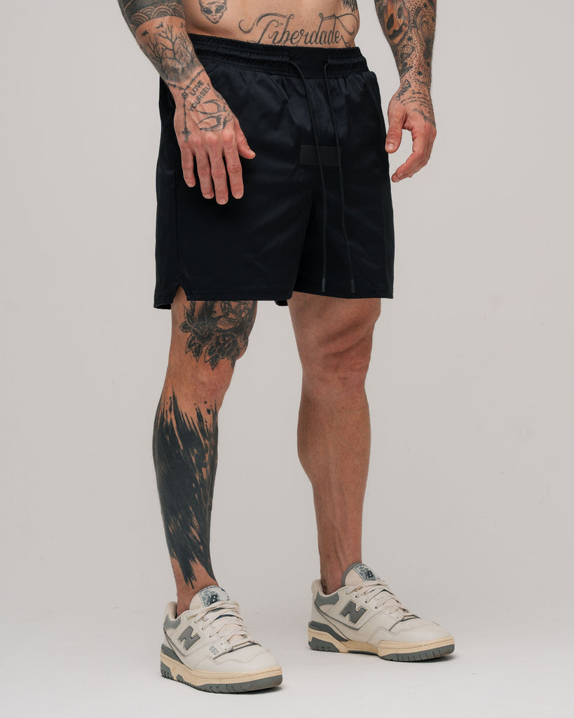 Shorts de Tactel Curto Snooker Mith Nation Preto