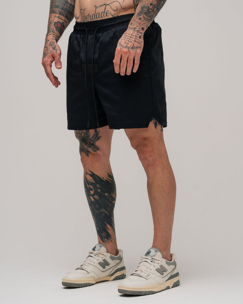 Shorts de Tactel Curto Snooker Mith Nation Preto