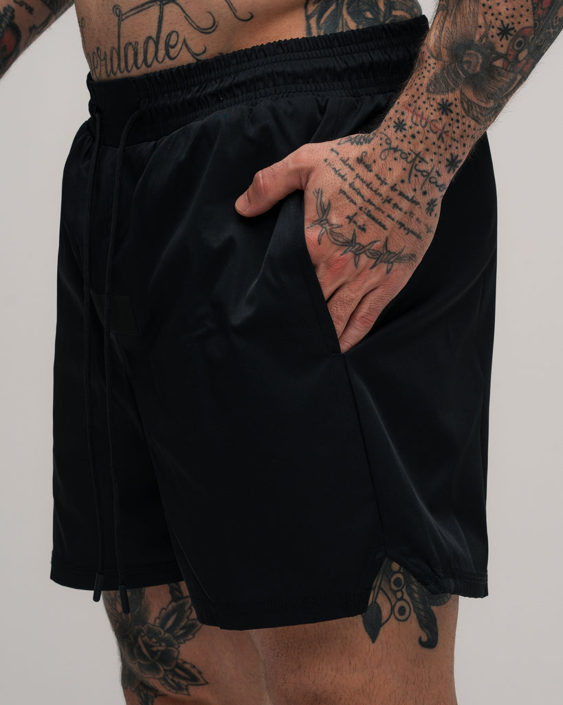 Shorts de Tactel Curto Snooker Mith Nation Preto
